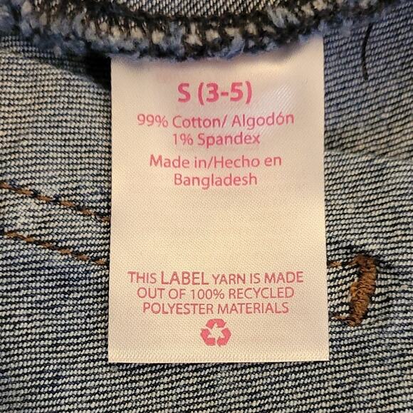 No Boundaries Y2K Dark Wash Pleated Denim Mini Skirt Size 3‑5 Button Fly - Picture 5 of 10